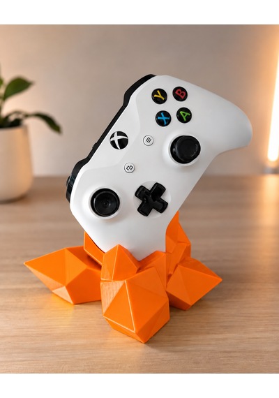 Xbox Uyumlu Kristal Tasarımlı Gamepad Standı - Xbox Kol Standı - Turuncu