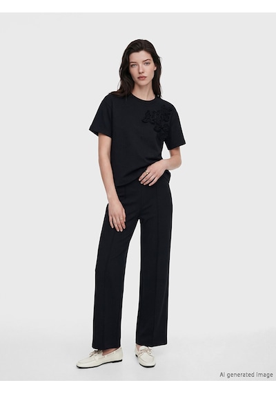 Lcw Comfort Siyah Yüksek Bel Soft Touch Kadın Eşofman Altı