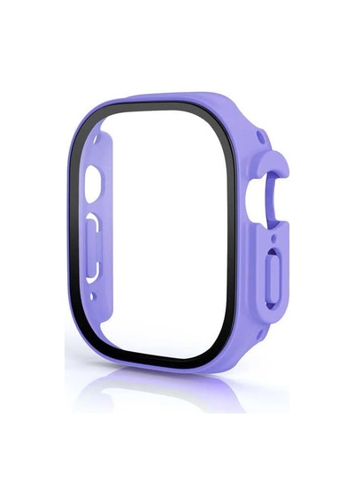 Ultra 49mm İle Uyumlu Sert Pc Kasa Ve Ekran Koruyucu 19 Lila