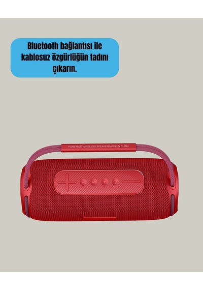Hubrendy Tekno Rgb Led Işıklı 20w Taşınabilir Hoparlör Bluetooth 5.3 + Type-c Şarj