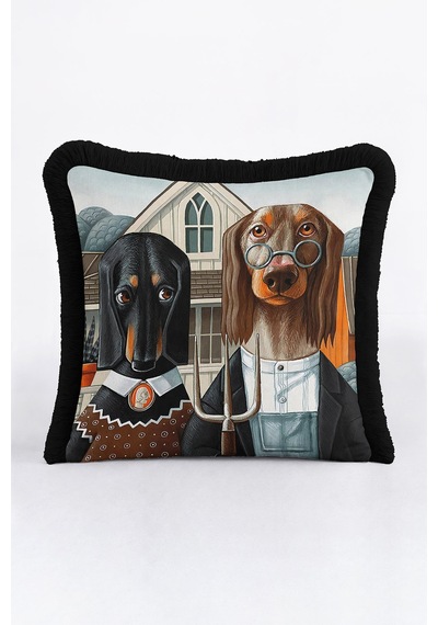 Sanatsal Vintage Lüx Saçaklı Yastık Kılıfı-köpek Figürlü İskandinav Siyah Püsküllü Kırlent Kılıfı Göl Limon Sarısı Sanatsal Vintage Lüx Saçaklı Yastık Kılıfı-köpek Figürlü İskandinav Siyah Püsküllü Kırlent Kılıfı Göl Limon Sarısı
