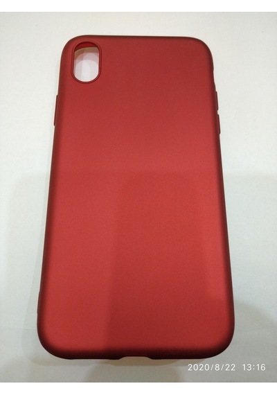 Apple Uyumlu iPhone XR Ios Akıllı Cep Telefonu Silikon Kılıf Bordo Arka