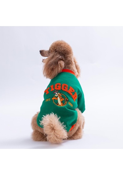 Yeşil Tigger Grove Köpek Sweatshirt Köpek Sweat Köpek Kıyafeti Kedi Kıyafeti