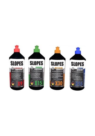 Slopes X9 Extra Kalın X15 İnce Pasta X30 Hare ve X55 Boya Koruma Seti 1 LT