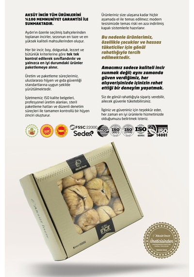 Çatlak Kuru İncir 500g Aydın İnciri Ab Coğrafi İşaretli 500 G