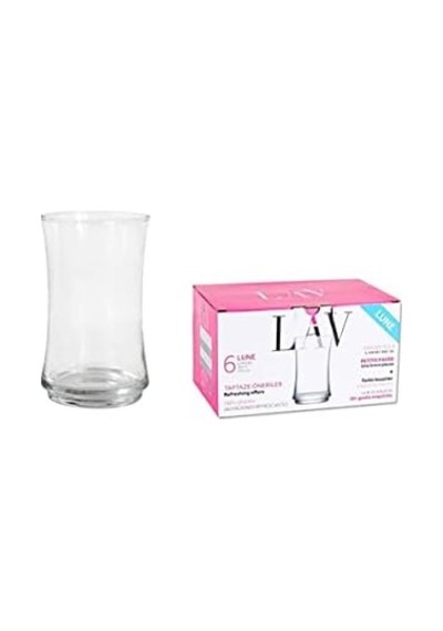 Lav Lune 6'lı Meşrubat Bardağı Açık Kırmızı