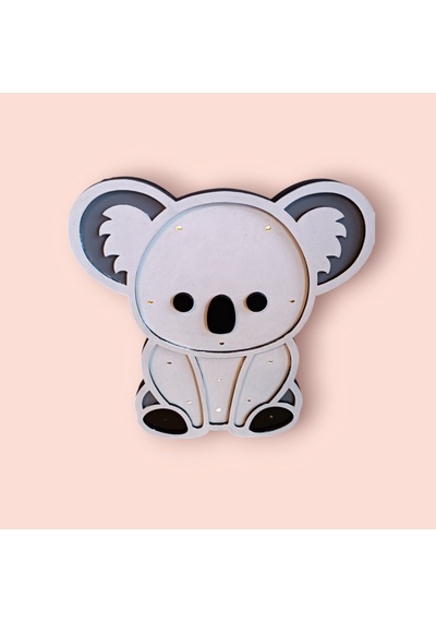 Işıklı Koala Figürü Bebek Masası Dekoru - Işıklı Koyun Detaylı Kreş Dekorasyonu