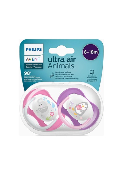 Ultra Air 2'li Emzik 6-18ay Pembe/mor 3 Adet