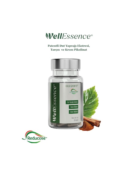 Wellessence Glucofit Dut Yaprağı Eki Tarçın Eki Ve Krom İçeren Takviye Edici Gıda 30 Kapsül