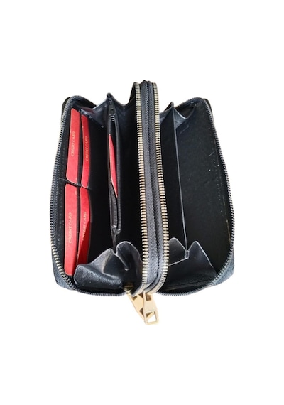 Mygeppetobag Kadın Cüzdan Siyah Şık Gece Siyah - Bej