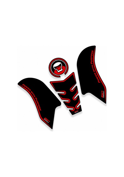 Gp Kompozit Honda Cb250r 2017-2024 Uyumlu Tank Pad Seti Siyah-kırmızı