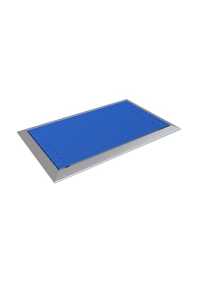 Arfen 40X70 Kauçuk Üst Yüzeyli Alüminyum Mavi Paspas