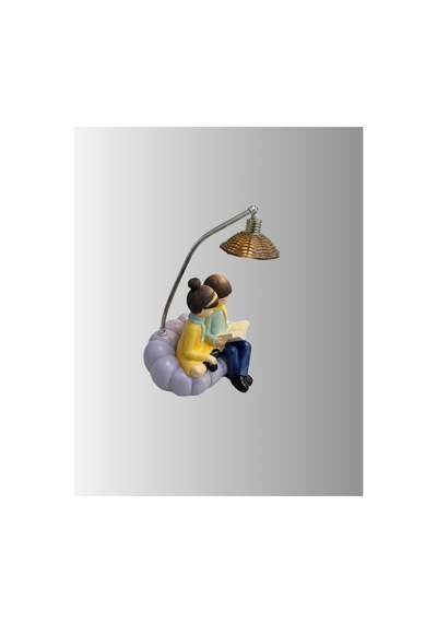 Romantik Çift Temalı Dekoratif Masa Lambası Yumuşak Led Işık - Hs08374002-8587 Renkli Renkli