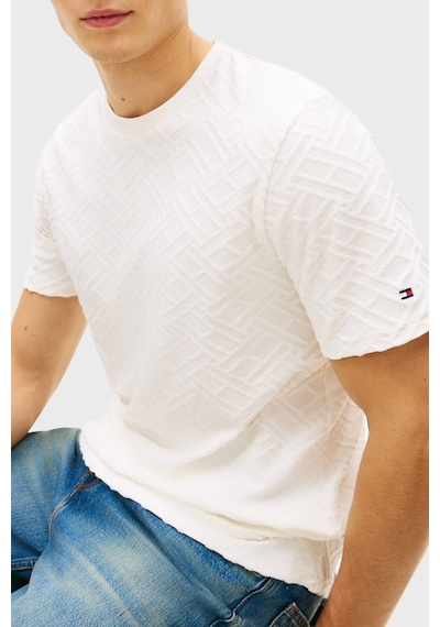 Tommy Hilfiger Erkek T Shirt Mw0mw42381 Z00 Açık Bej Açık Bej
