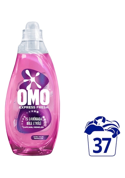 Omo Express Renkli & Siyahlar Sıvı Çamaşır Deterjanı 6 x 1480 ML