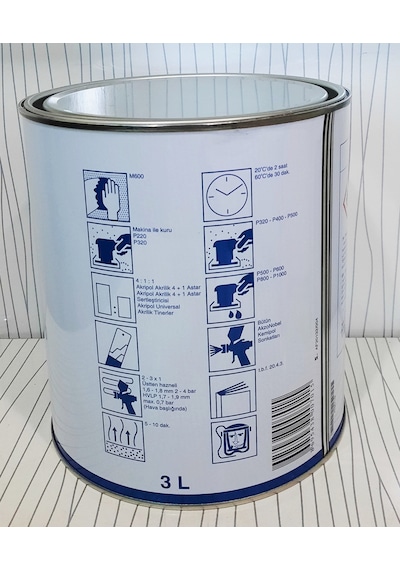Akzo 4+1Akrilik Astar Gl 2.5 L