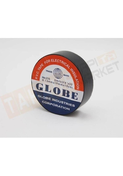 0.13mmx19mmx10 Yrds No.210 Siyah Izole Bant X10