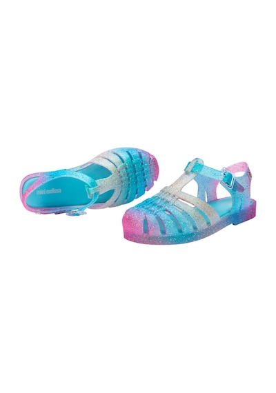 Mini Melissa Kız Çocuk Possession Pembe-mavi Simli Sandalet-14571 Çok Renkli