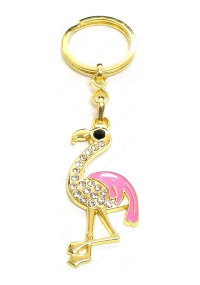 Pembeli Taşlı Flamingo Anahtarlık Hediyelik Anahtarlıkı Çanta Aksesuarı Allı Turna Anahtarlık