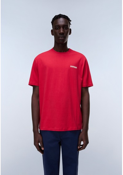 Napapijri S-small Box Ss Erkek T-shirt-31965 Kırmızı