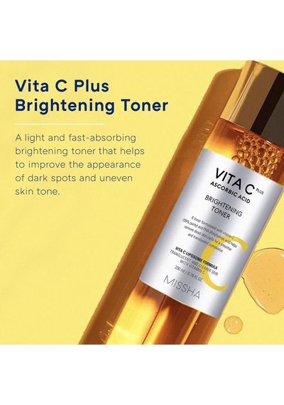 Leke Karşıtı C Vitamini İçerikli Aydınlatıcı Tonik 200ml Vita C Plus Brightening Toner