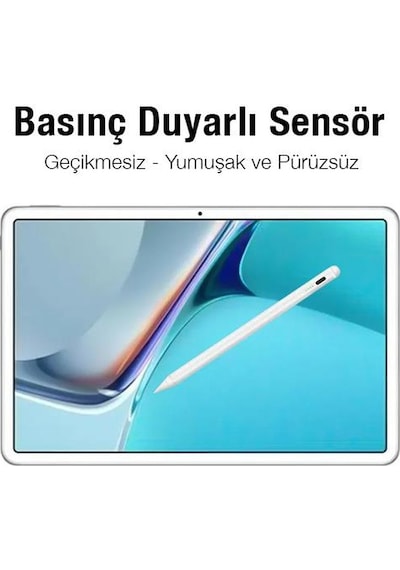 Coofbe 100mAh Şarjlı Universal Uyumlu iOS ve Android Dokunmatik Stylus Kalem, Telefon Tablet Kalemi
