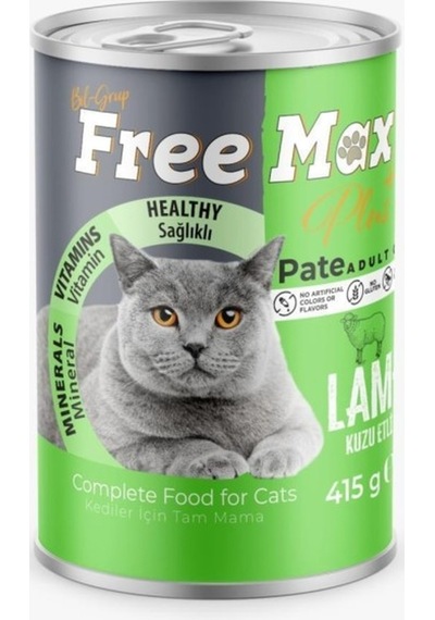 Free Max Kuzulu Kedi Konservesi Pate 415 Gr