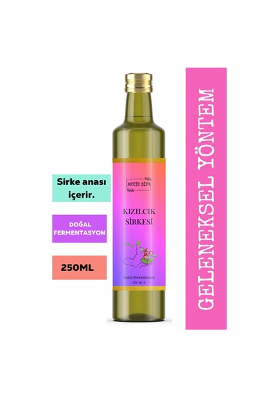 Elma Sirkesi Ve Kızılcık Sirkesi 250 Ml + 250 Ml - Doğal Fermente