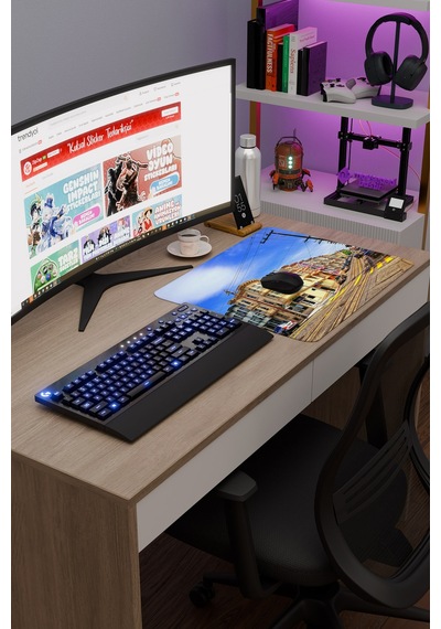 San Francisco Kaliforniya Abd 2 V1 48x40 Xl Gaming Kauçuk Kaymaz Taban Mouse Pad Fare Altlığı