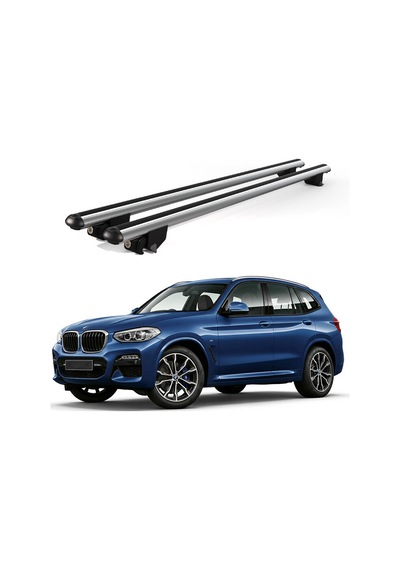Kanca Bmw X3 2018 Ve Sonrası Uyumlu Gri Kilitli Ara Atkı 120cm Port Bagaj Tavan Barı