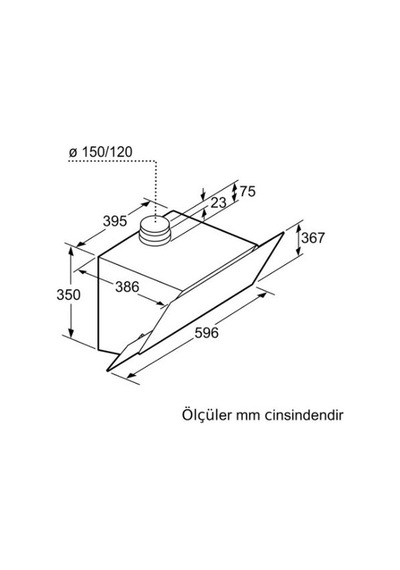 Bosch DWK68AK20T 60 CM Duvar Tipi Davlumbaz