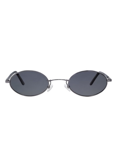 Unisex Koyu Gri Cam Polarize Oval Güneş Gözlüğü 6005 Diğer