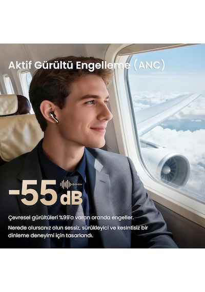Soundpeats Air5 Pro + Hi-res Ldac Hybrid Anc Tws Bluetooth 5.4 Kulak İçi Kulaklık