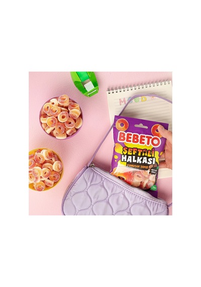 Şeftali Halkası 80 Gr. Jelly 12'li Paket