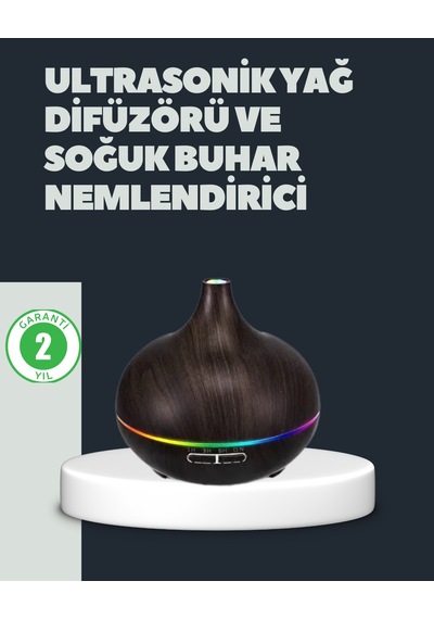 550ml Ultrasonik Hava Nemlendirici Ve Aromaterapi Difüzörü