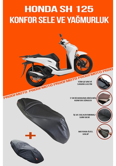 Honda Sh 125, Sh125 - Konfor Sele Ve Yağmurluk Kılıf
