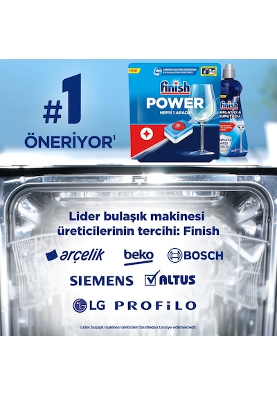 Finish Hepsi 1 Arada Bulaşık Makinesi Deterjanı 100 Tablet