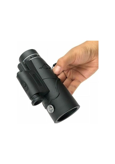100x80 Zoom Lazer Işıklı El Fenerli Hd Teleskop Dürbün Siyah