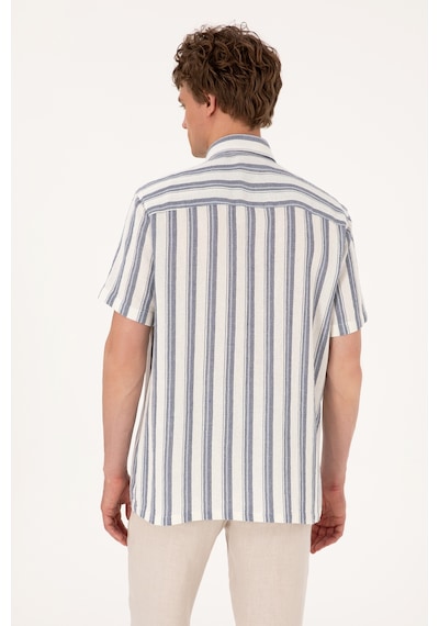 U.s. Polo Assn. Erkek Lacivert Gömlek Kısa Kollu 50299880-vr033 Lacivert