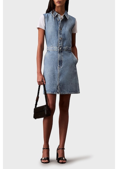 Calvin Klein Bayan Elbise Lv047b074g Rjk Açık Mavi Açık Mavi