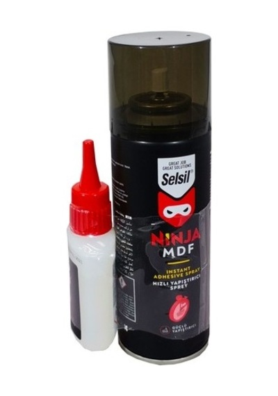 Selsıl Hızlı Yapıstırıcı Mdf Set 200 Ml Sprey 50 Gr Yapıştırıcı