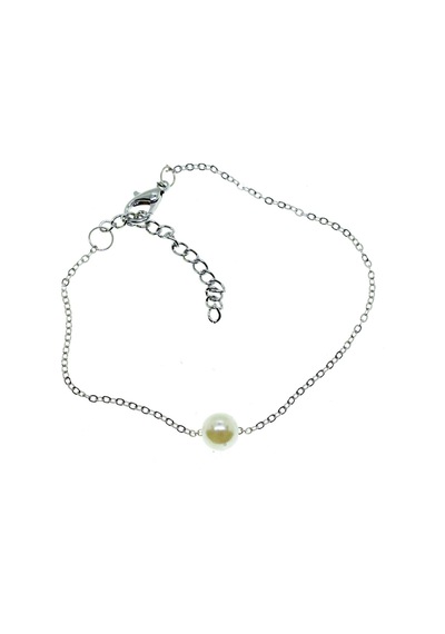 X-Lady Accessories Gümüş Renk Sf Zincir İncili Bijuteri Bileklik - 2873 Çok Renkli