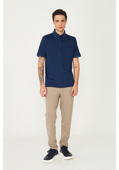 Lacivert Polo Yaka T-shirt Lacivert