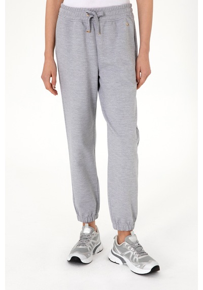 U.S. Polo Assn. Kadın Gri Melanj Jogger Eşofman Altı 50306710-VR086