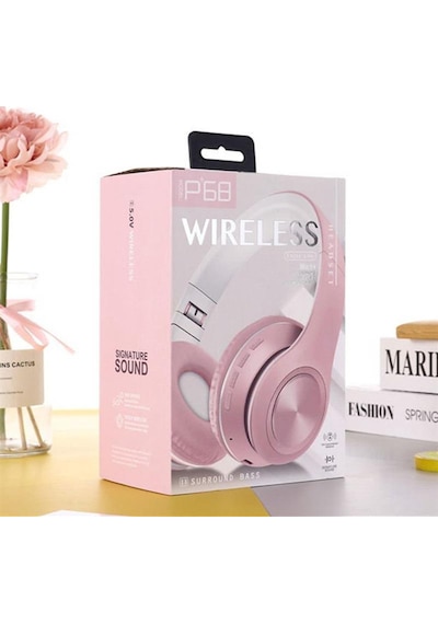 Zamass P68 Katlanabilir Kulak Üstü Bluetooth Kulaklık