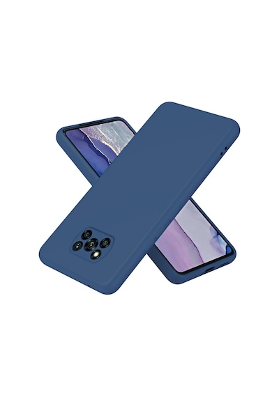 Poco X3 Pro Uyumlu Silikon Kılıf - Pastel Renk Tonu Kamera Korumalı Esnek Kapak - Lacivert Lacivert