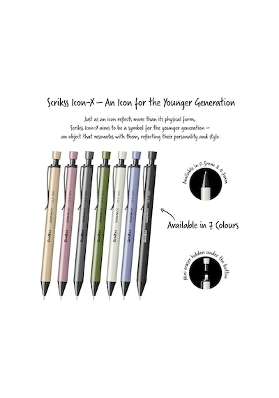 Scrikss Office Icon-x Metal Versatil 0.7 Mm Beyaz