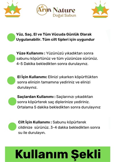 Sabun %100 Doğal Güzel Kokulu El Yüz Saç Cilt Vücut Orijinal Kekik Sabunu 120g - 4 Adet Karışık
