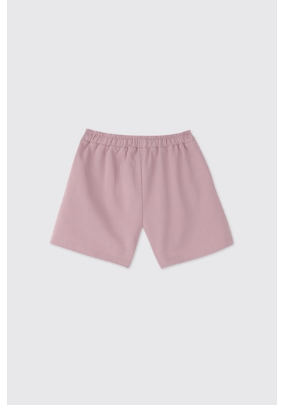Panço Kız Çocuk Şort Tişört 2'li Pembe Alt Üst Takım 2611gk17010