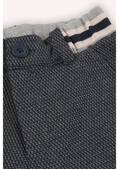 Erkek Çocuk Beli Lastikli Lacivert Örme Pantolon 5652858